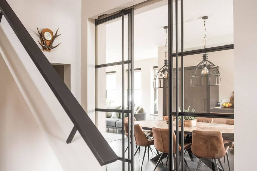 Stalen schuifdeur voor binnen