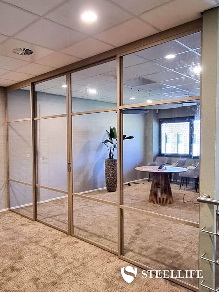 Dubbele schuifdeuren met zijlichten