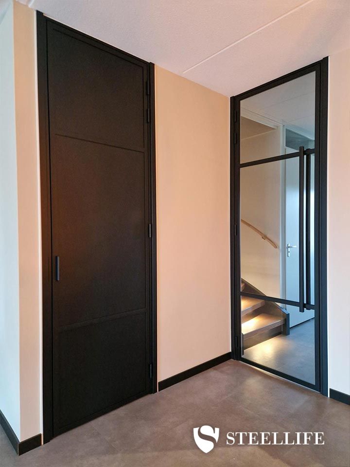 Stalen enkele scharnierdeur