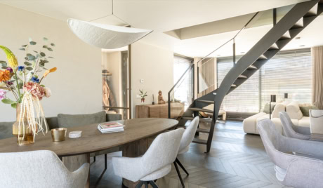 Stalen trap woning