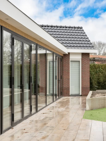 Aluminium scharnierdeur op maat